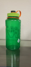 Load image into Gallery viewer, Nalgene green Water Bottle with Compass - 32oz
