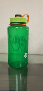 Nalgene green Water Bottle with Compass - 32oz