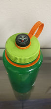 Load image into Gallery viewer, Nalgene green Water Bottle with Compass - 32oz
