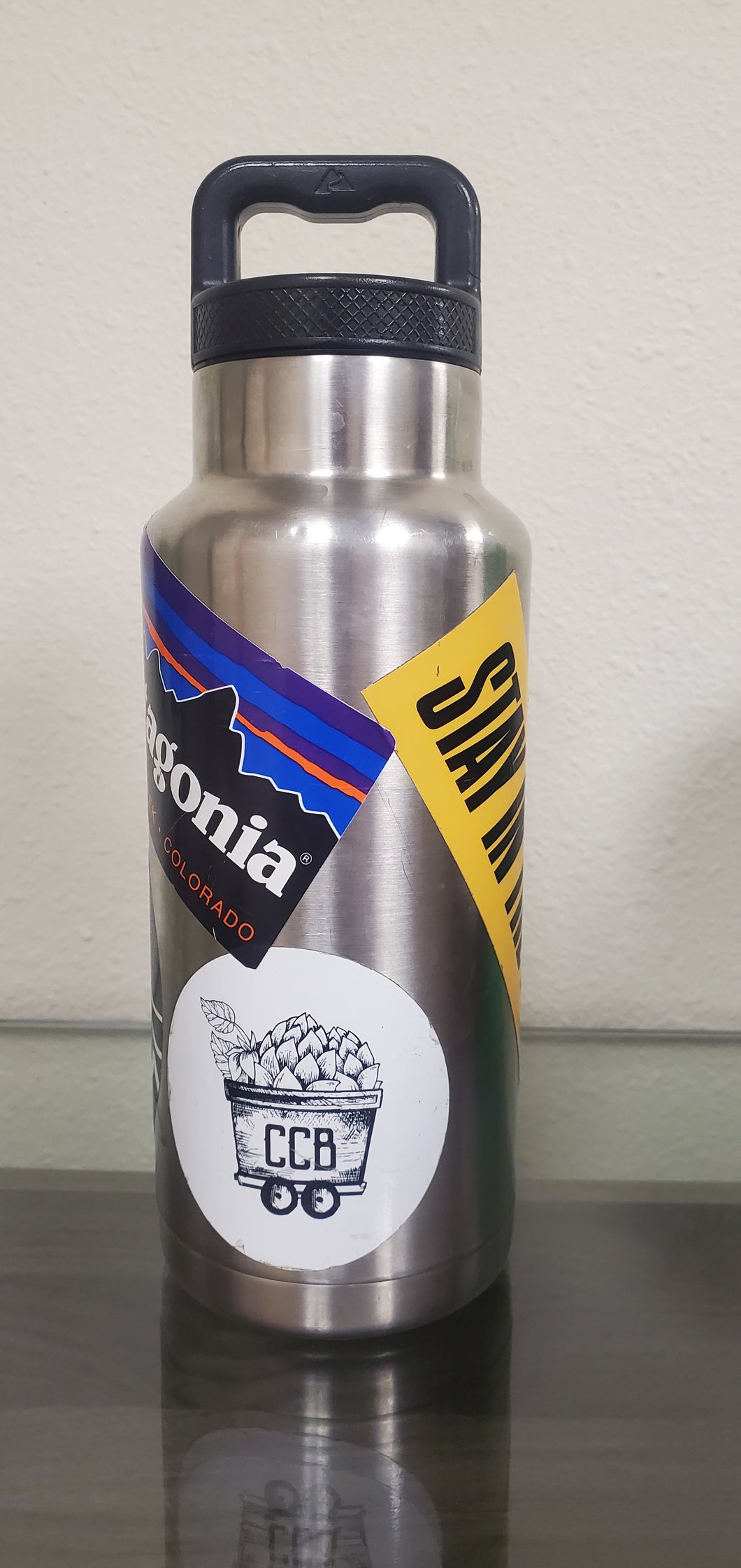 Metal Tumbler with stickers