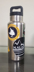 Metal Tumbler with stickers