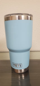 Yeti Metal Tumbler - Colorado logo  - Light blue